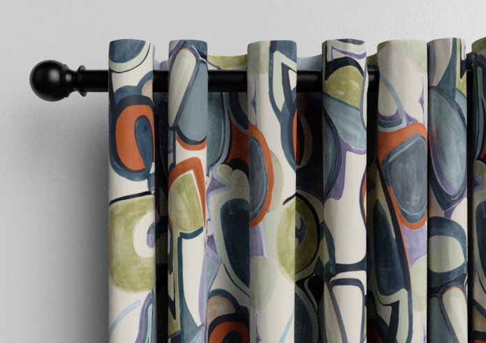 Pop, Denim - Made to Measure Curtains - Image 12
